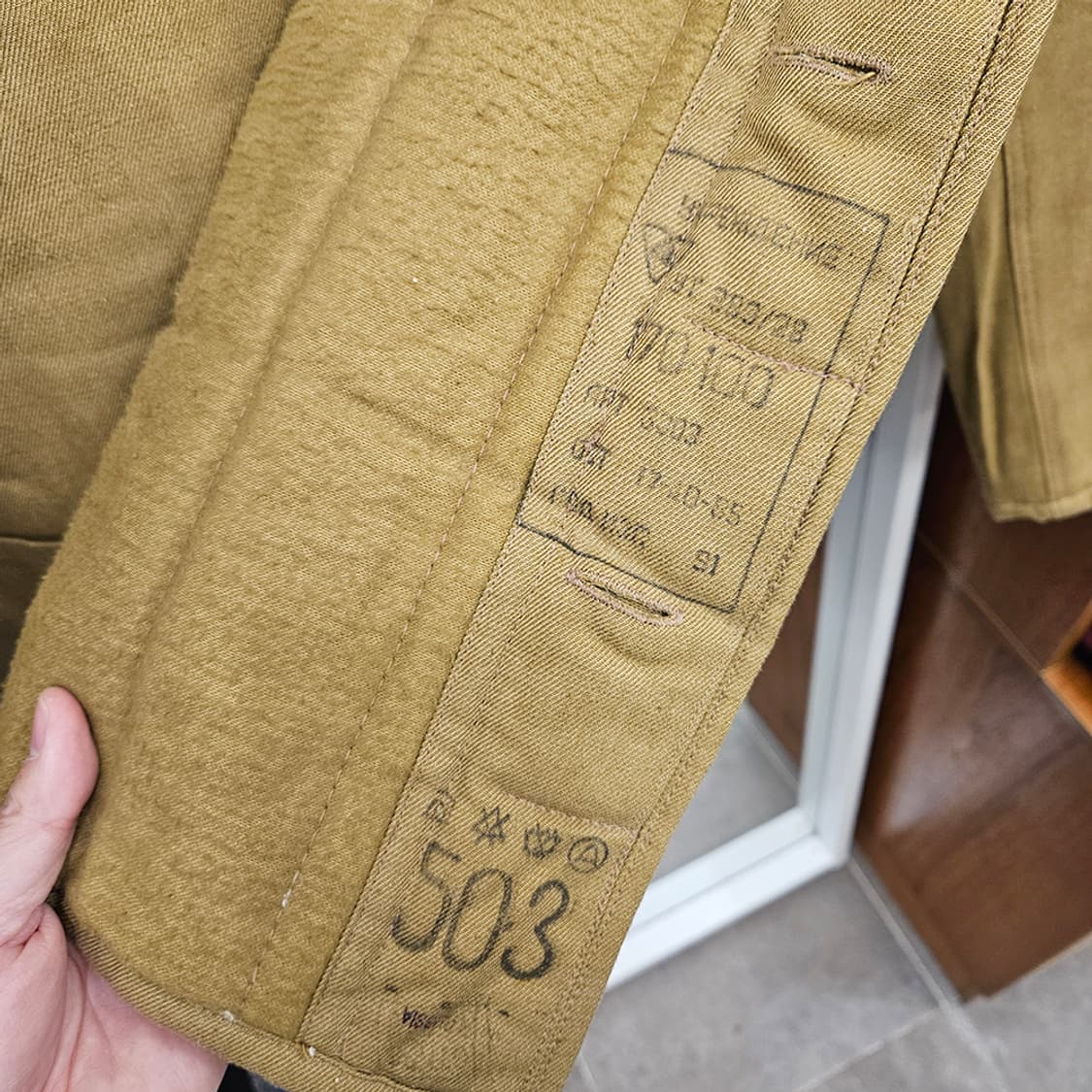 80s Soviet / 오리지널 소련 밀리터리 방한 아우터자켓 (M) 상품이미지5