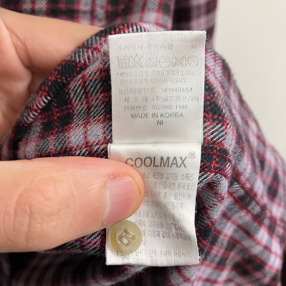 N75 노스페이스 체크셔츠 빈티지 상품이미지3