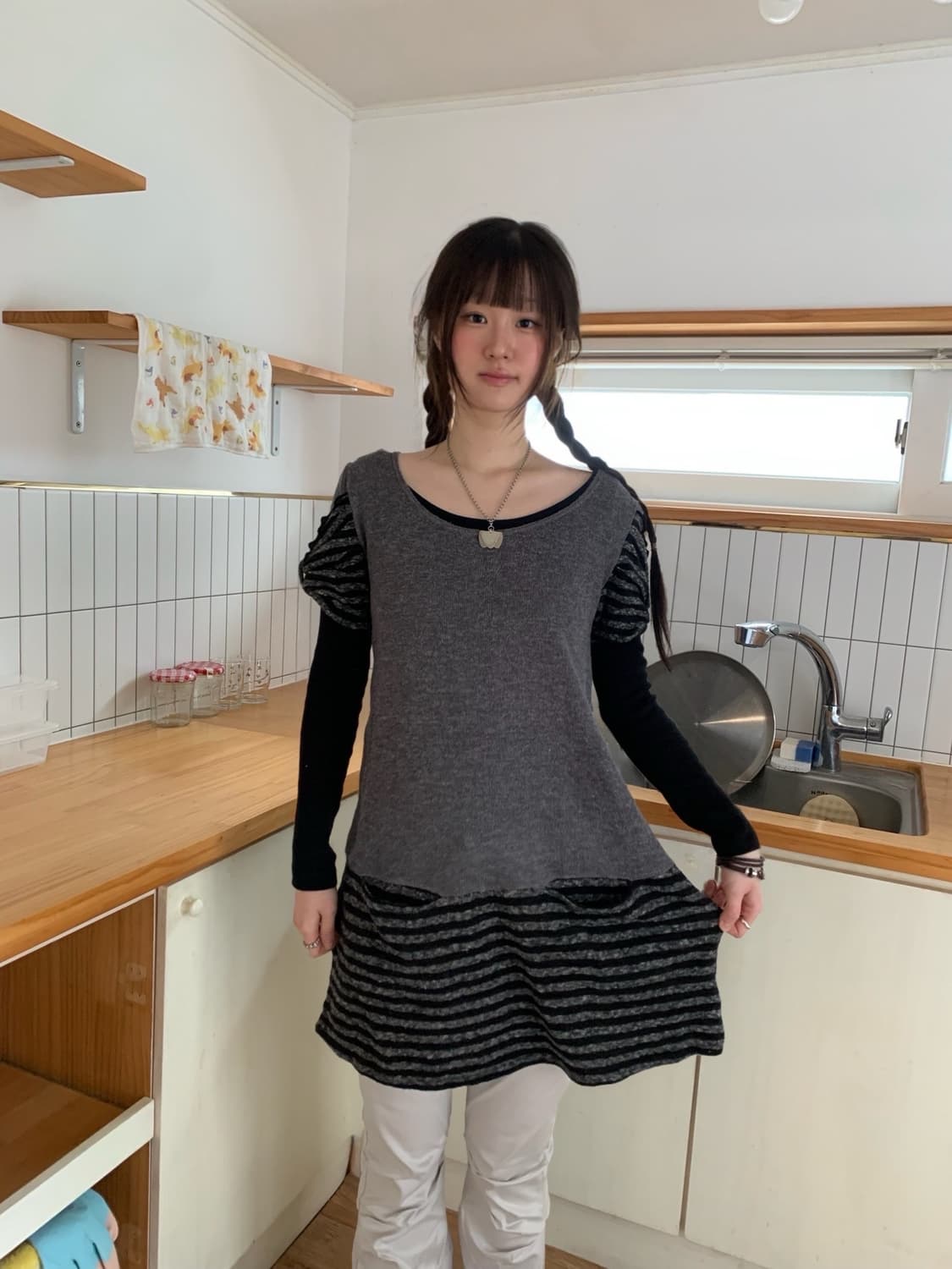 ribbon stripe dress.. 상품이미지2