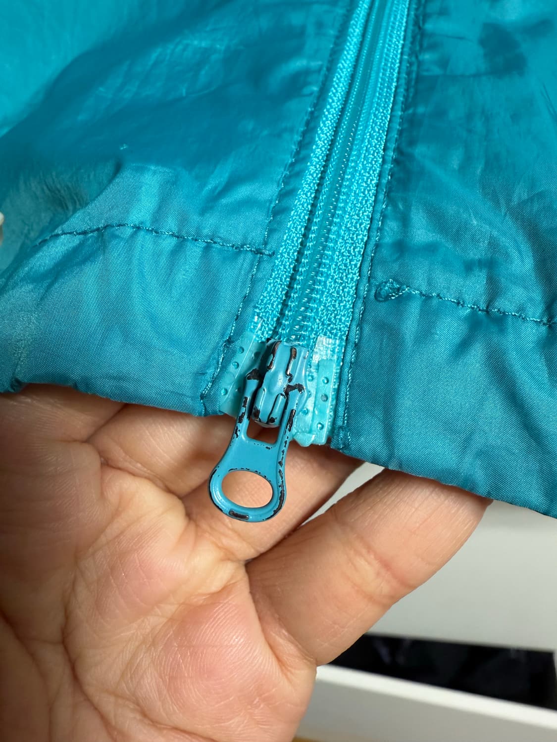 버뮬라 burmular GLOSSY HOODIE ANORAK (BLUE  상품이미지6