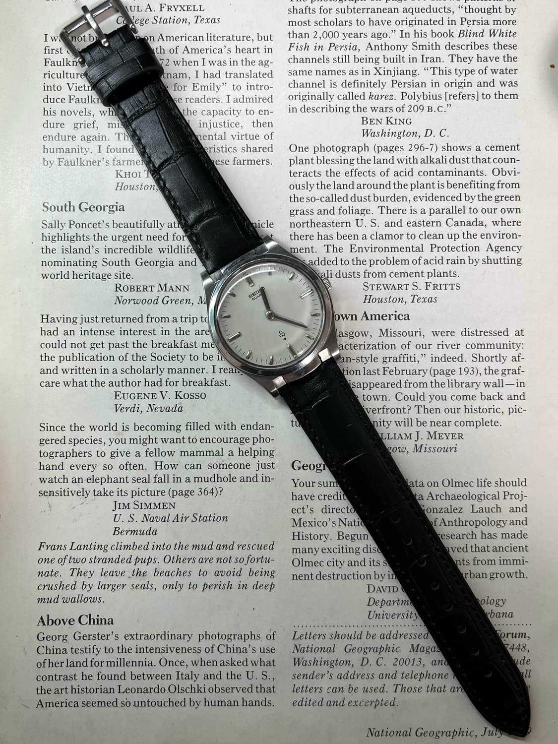 맹인용 세이코 쿼츠 빈티지 시계 상품이미지4