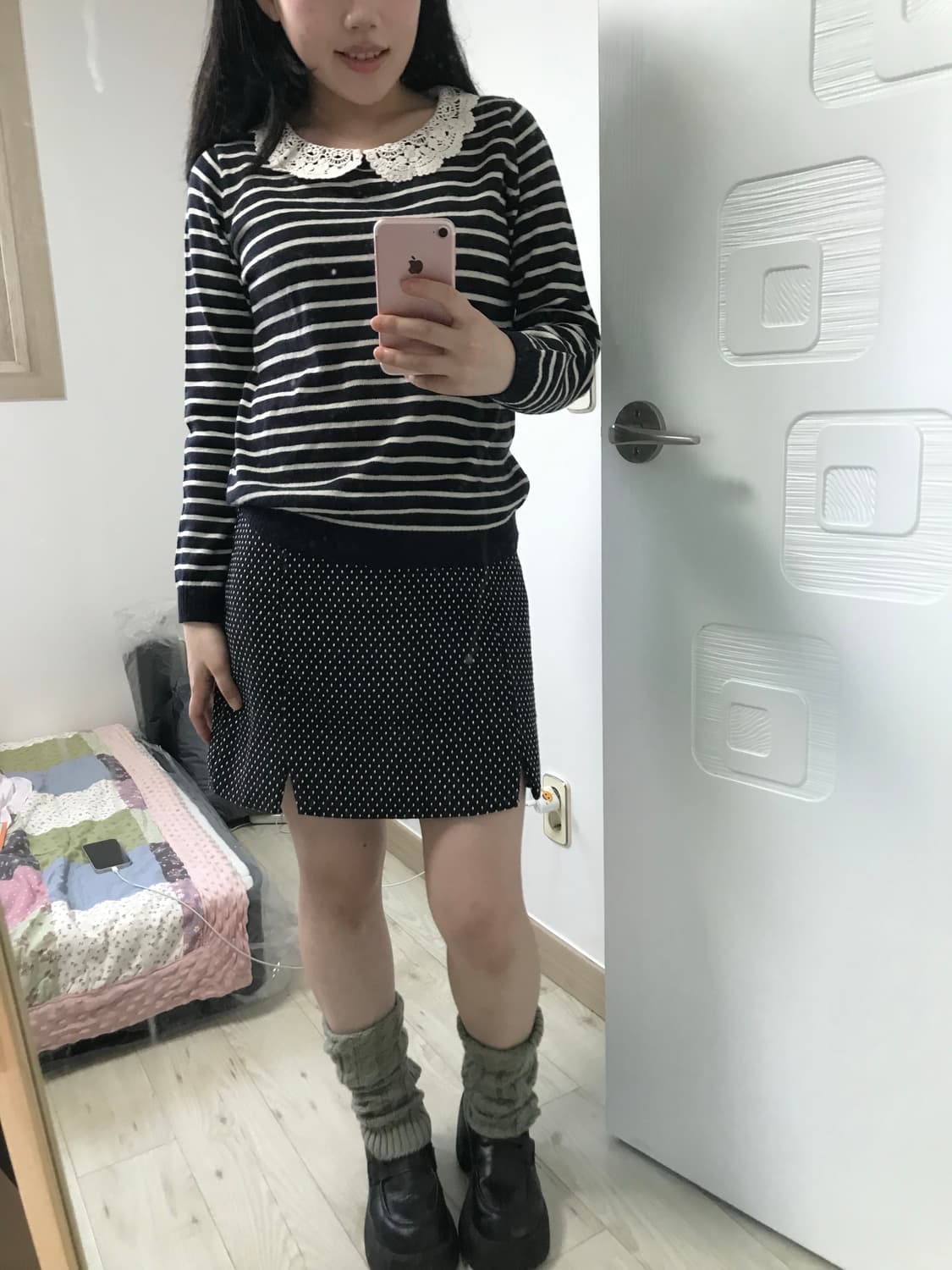 dot short daliy skirt 상품이미지7