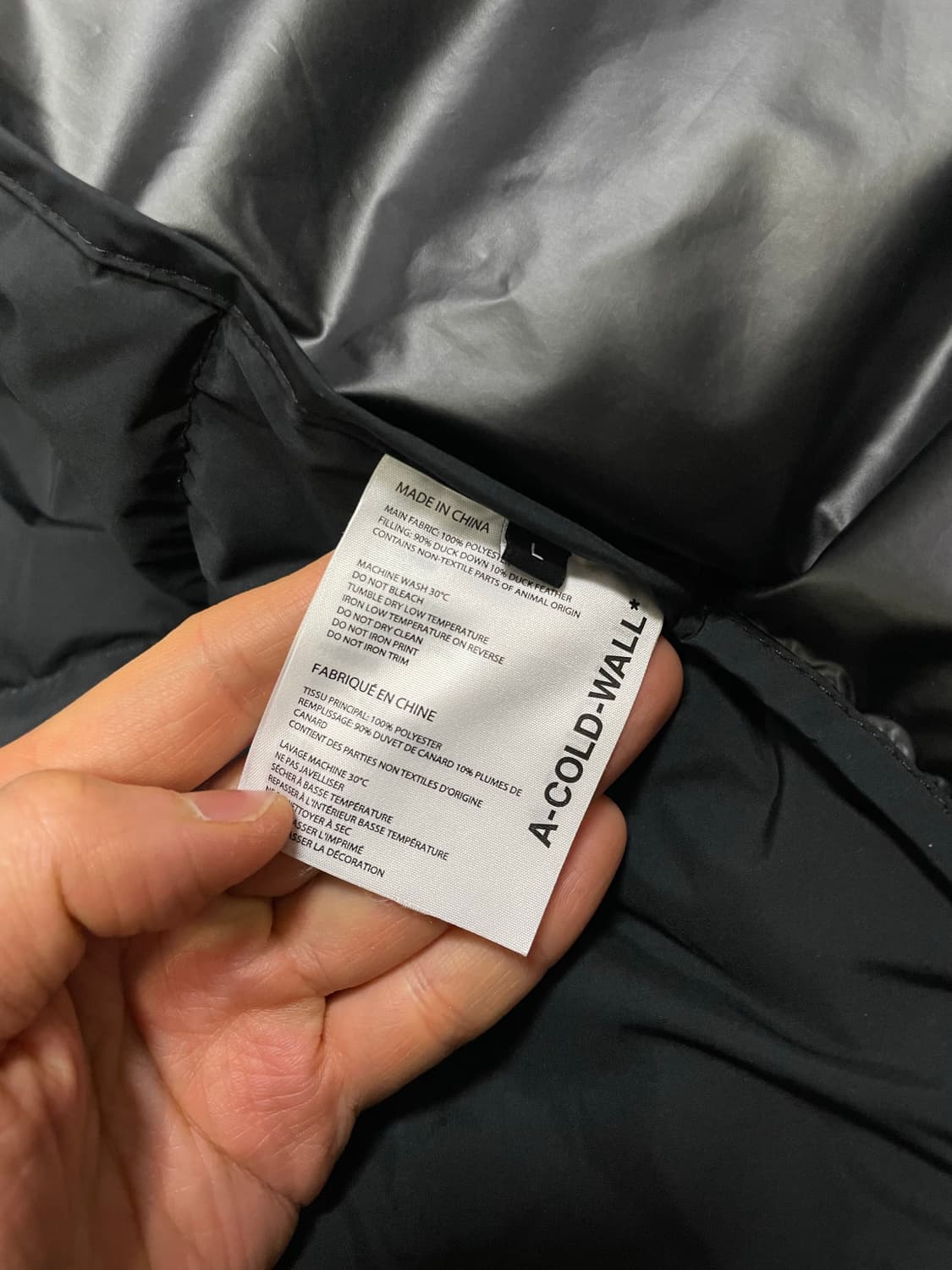 어콜드월 덕다운 패딩 자켓 L 상품이미지8