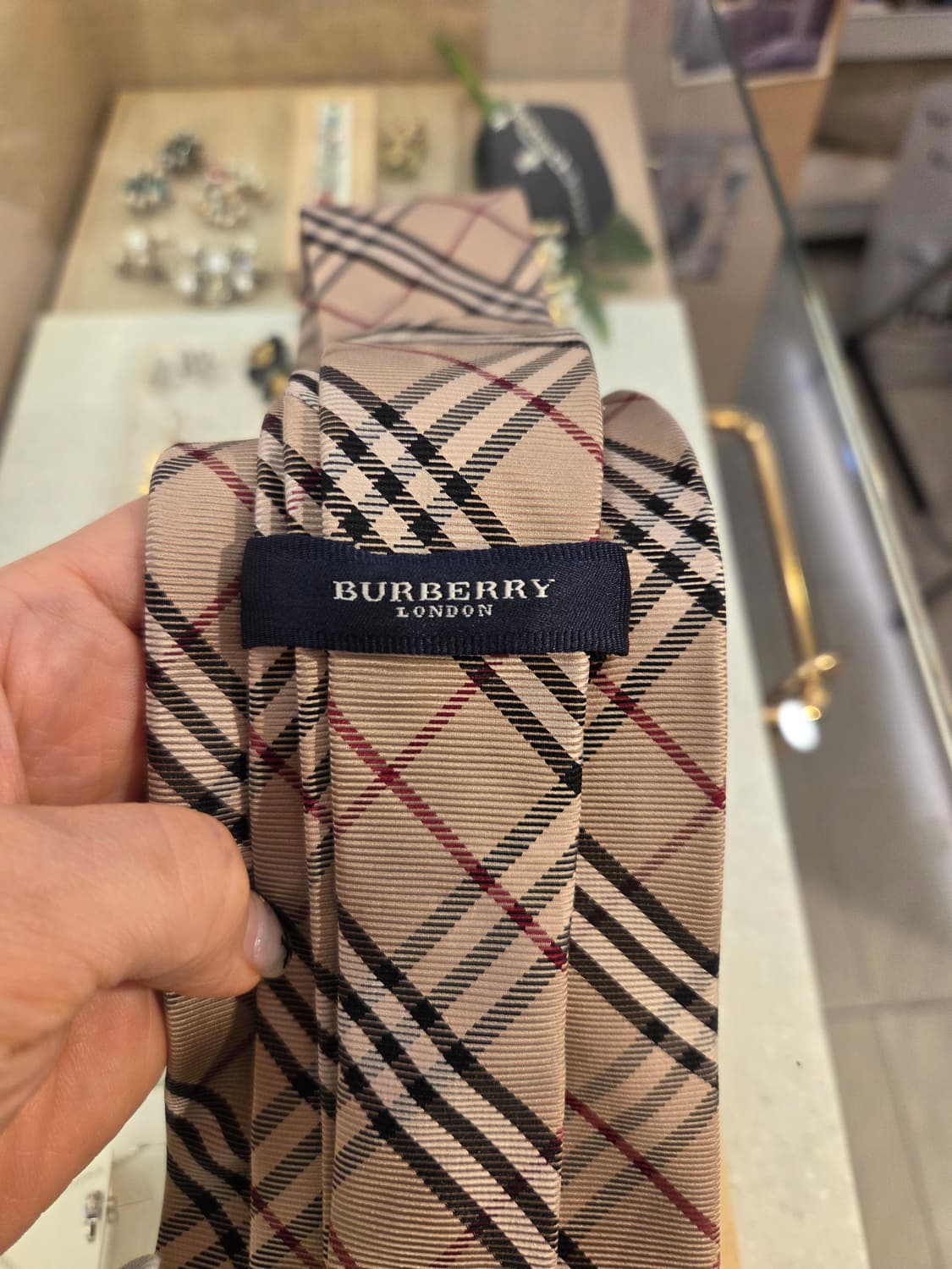 버버리 노바체크 실크넥타이 상품이미지4