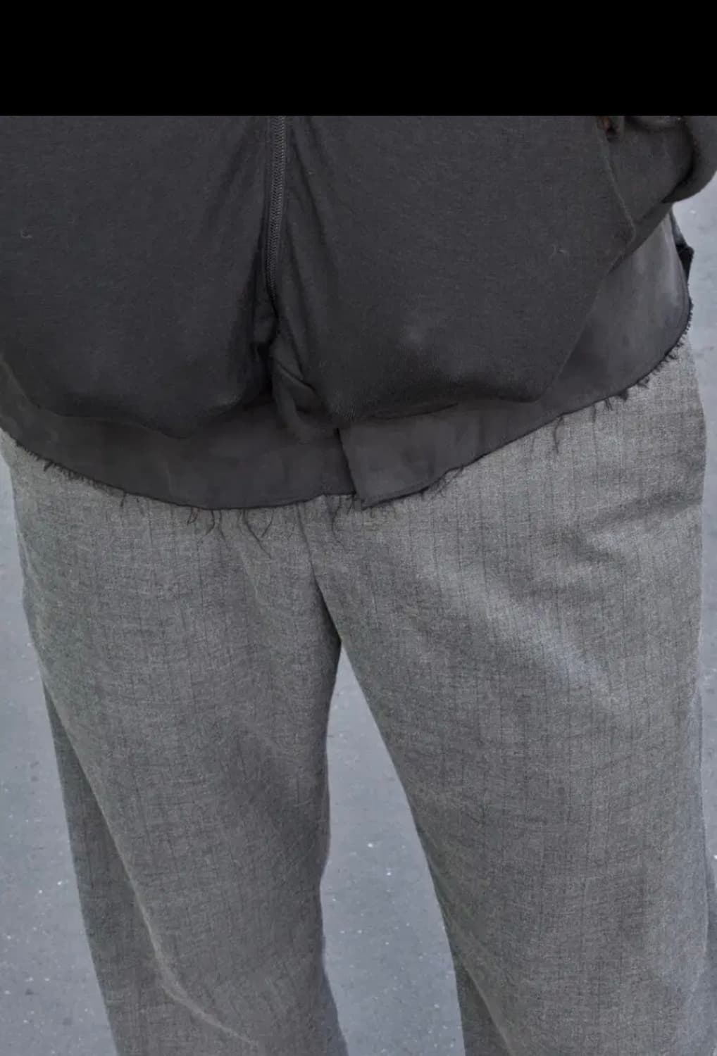 머듈 스트라이프 슬랙스 그레이 상품이미지2