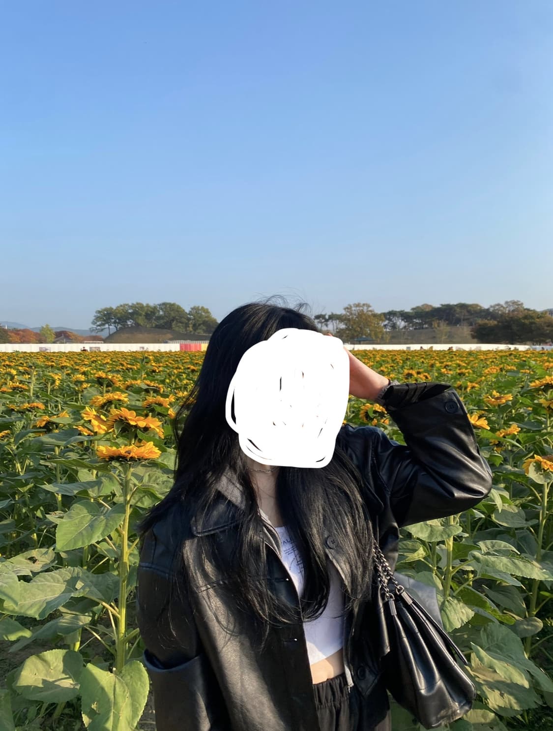 크롭 블랙 레더 자켓 상품이미지3