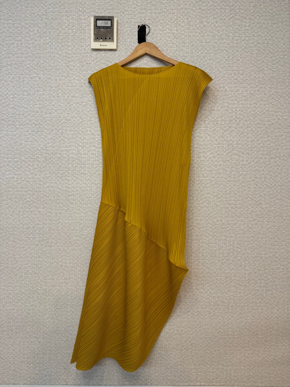 플리츠플리즈 리프 원피스 머스터드 상품이미지2