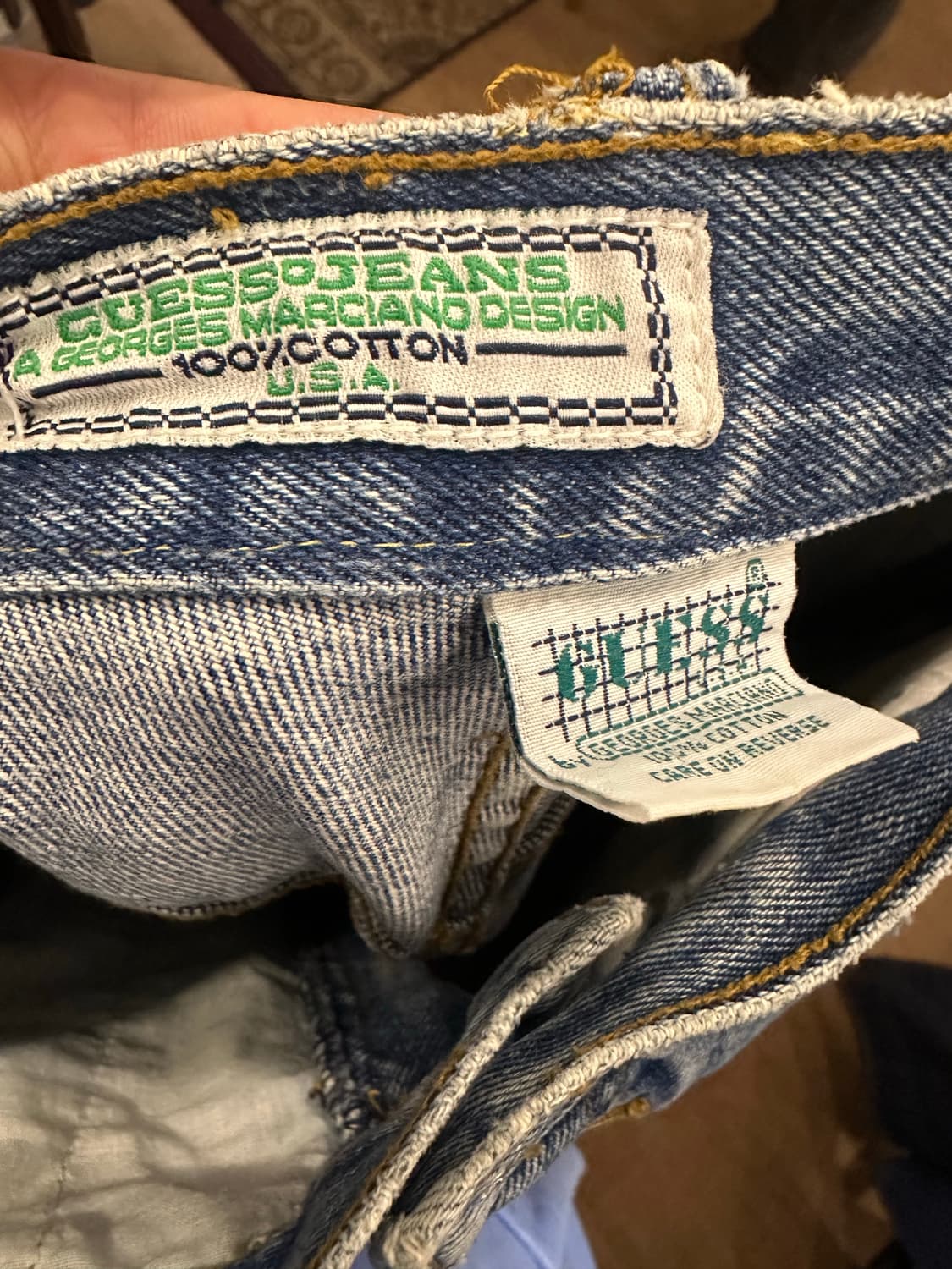 32)90s 게스 데님팬츠 made in usa 상품이미지3