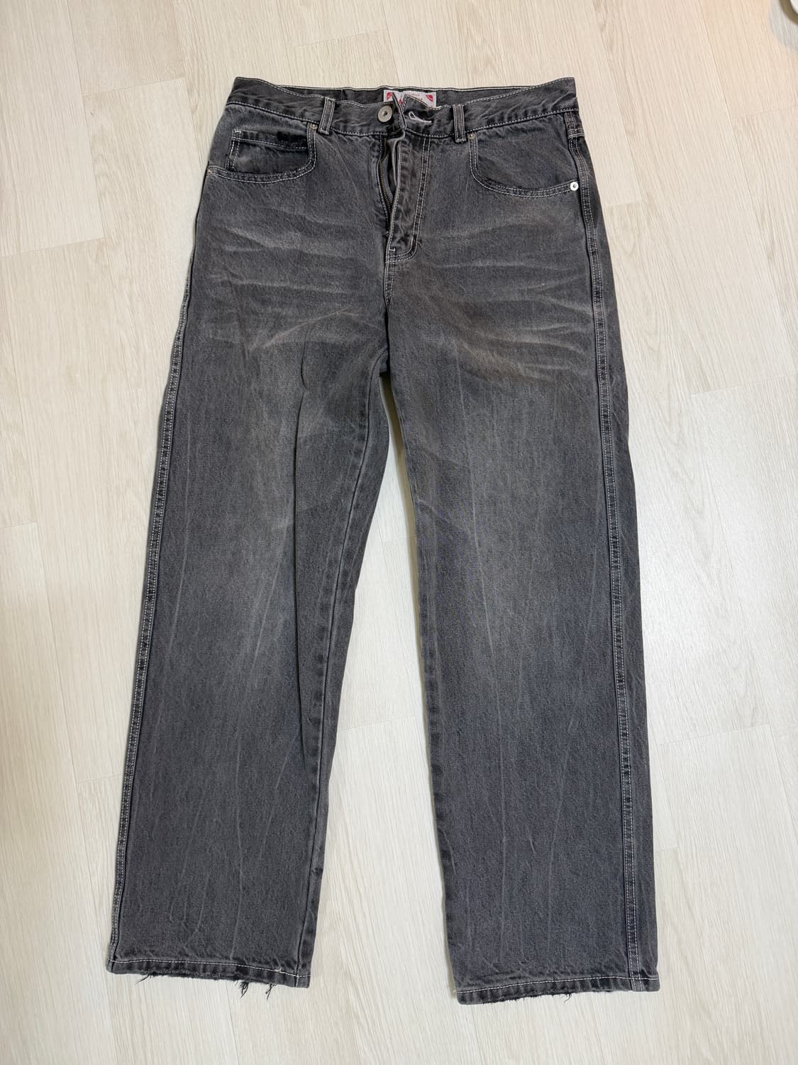 에이카화이트 워싱 그레이 데님 판매해오! 상품이미지1