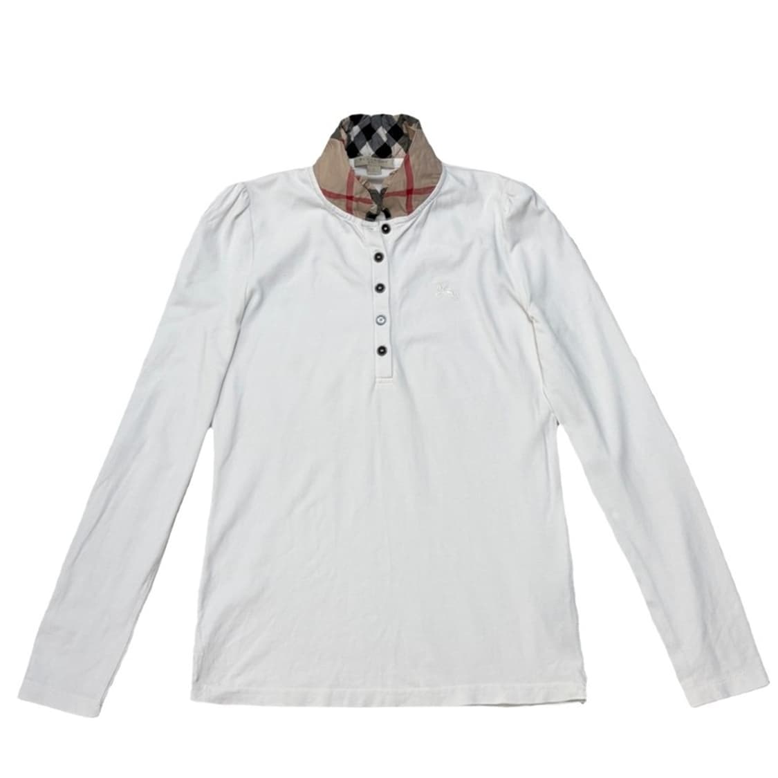 BURBERRY 체크 트리밍 롱슬리브 S 상품이미지1