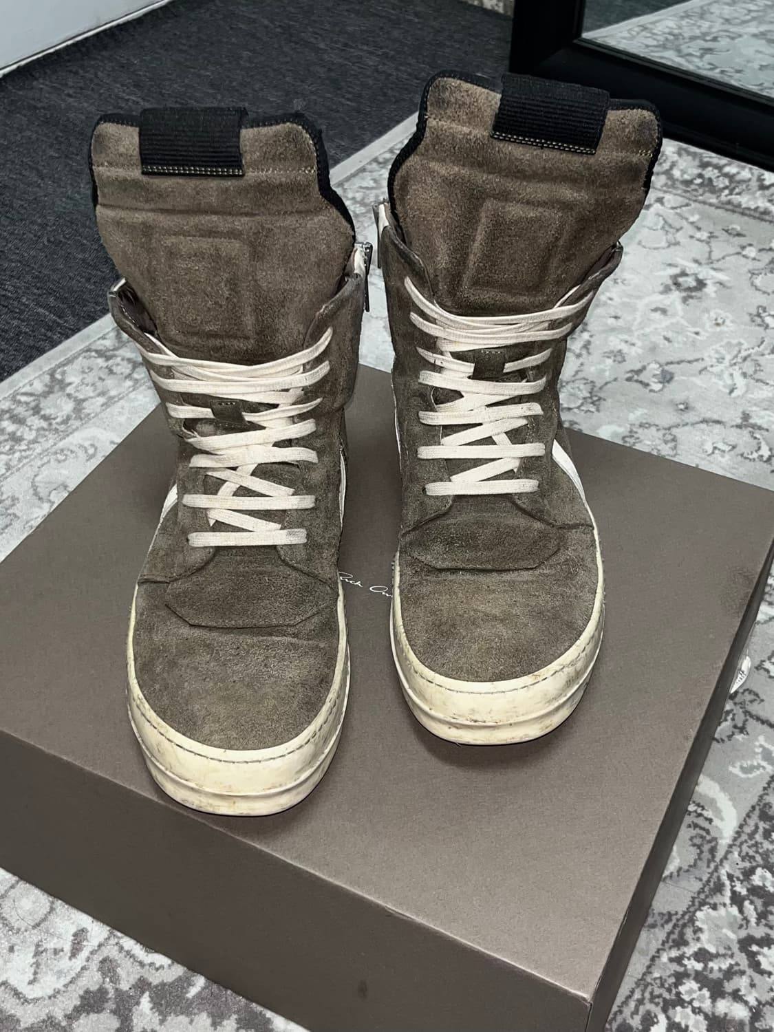 RICK OWENS GEOBASKET SUEDE HIGH TOP 상품이미지2