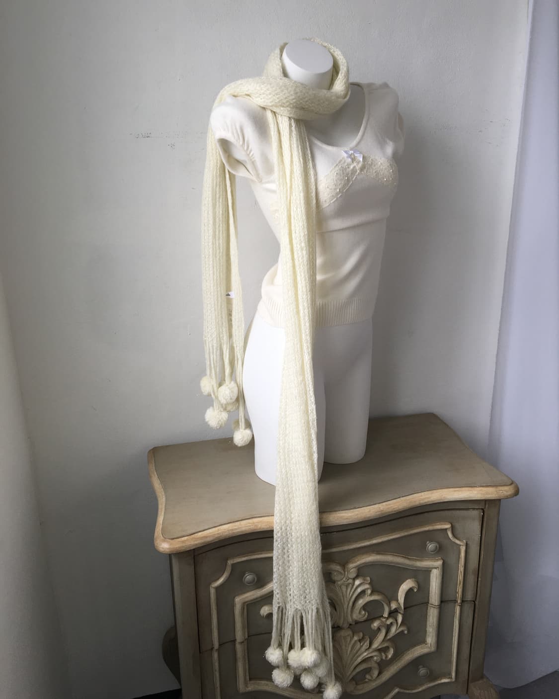 pompom knit muffler 상품이미지3