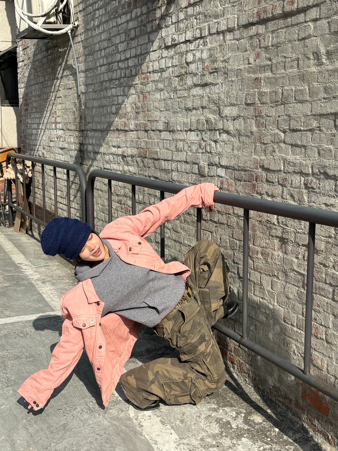 오베이 백프린팅 트러커 재킷 상품이미지5