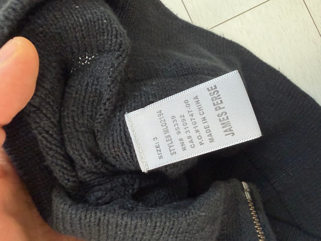 제임스펄스 니트 3 사이즈 블랙라벨  일반 제임스펄스 라인아니고 상위 라 상품이미지4