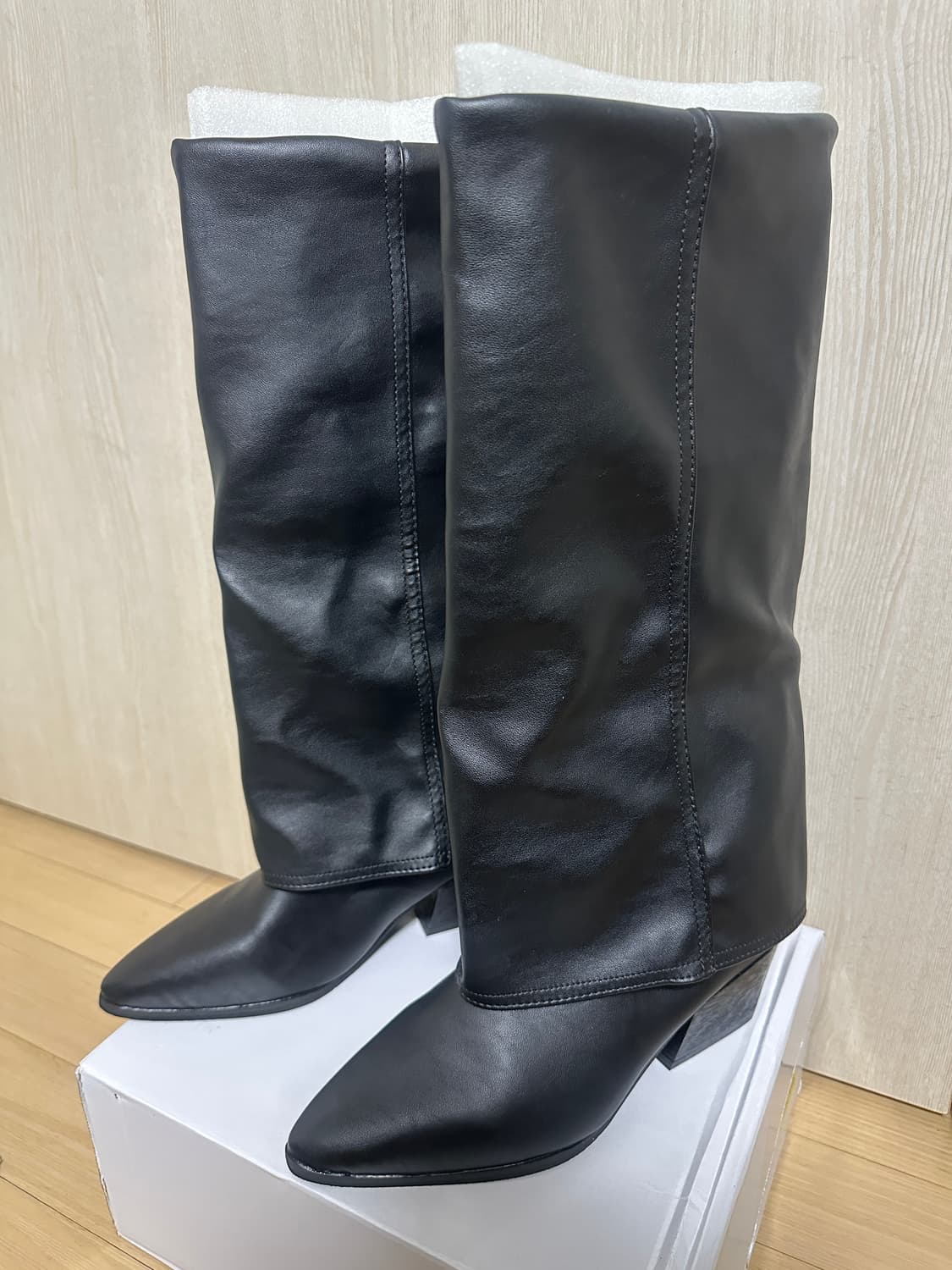택포)새상품)폴딩 롱부츠/235 피 상품이미지8
