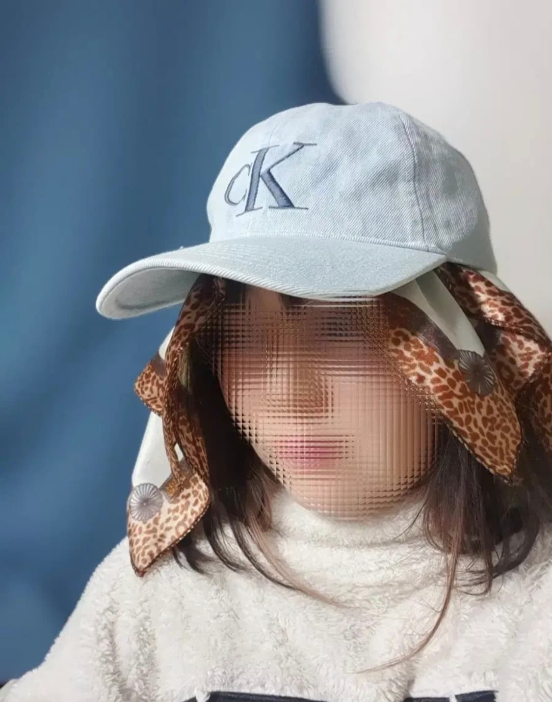 연청 라이트데님 CK 캘빈클라인 레터링 데님 볼캡 모자 상품이미지8