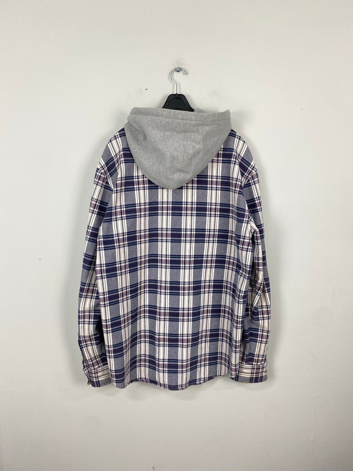 칼하트 WIP 오티스 체크 후드 셔츠 L 상품이미지2