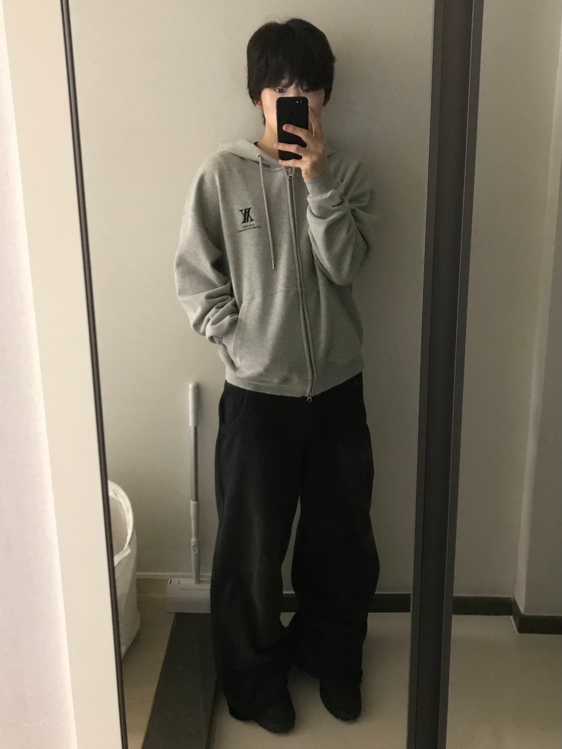 어반드레스 후드집업 - 그레이 상품이미지2