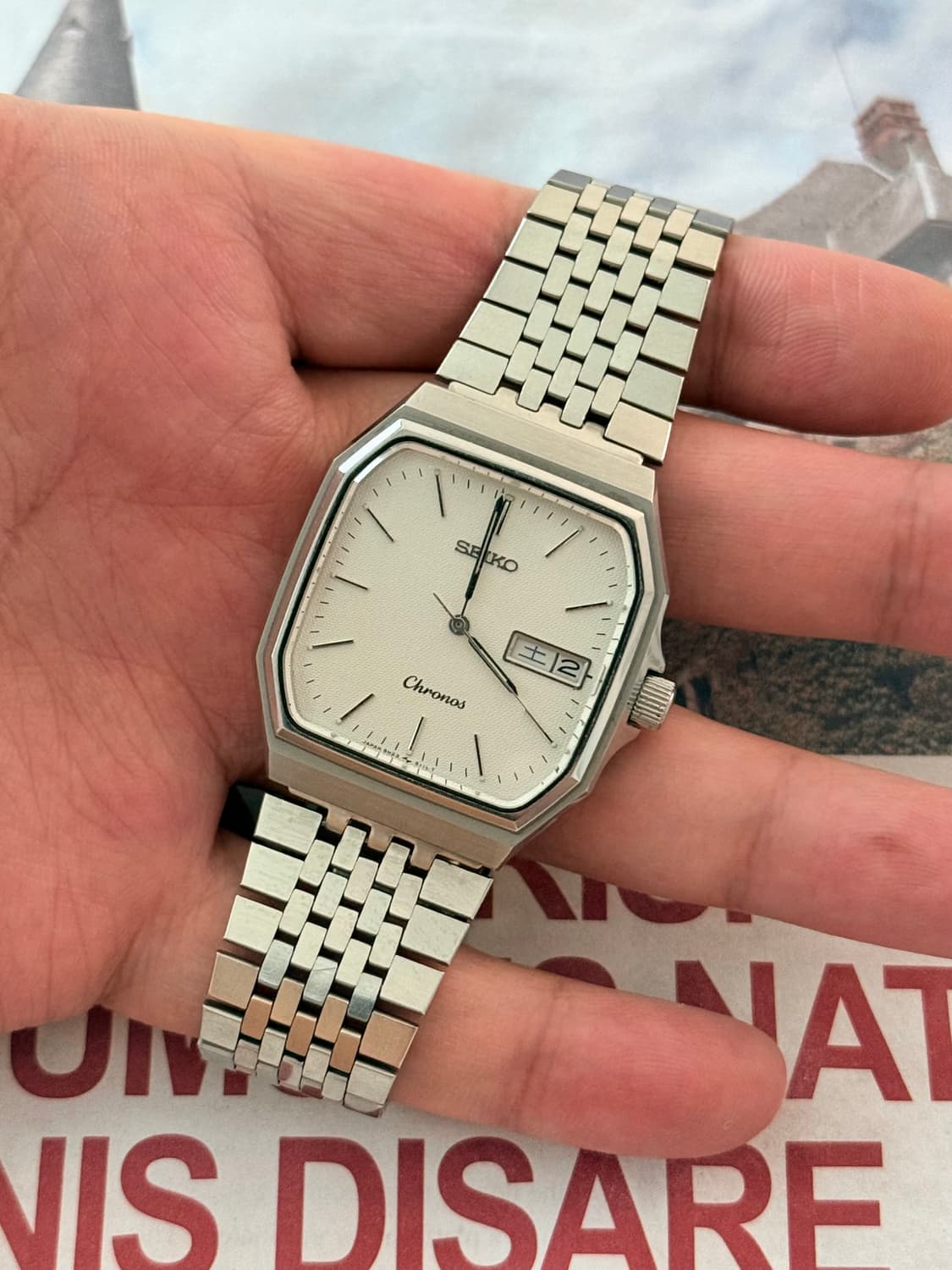 Seiko 세이코 Chronos 쿼츠 옥타곤 Day-Date 상품이미지2
