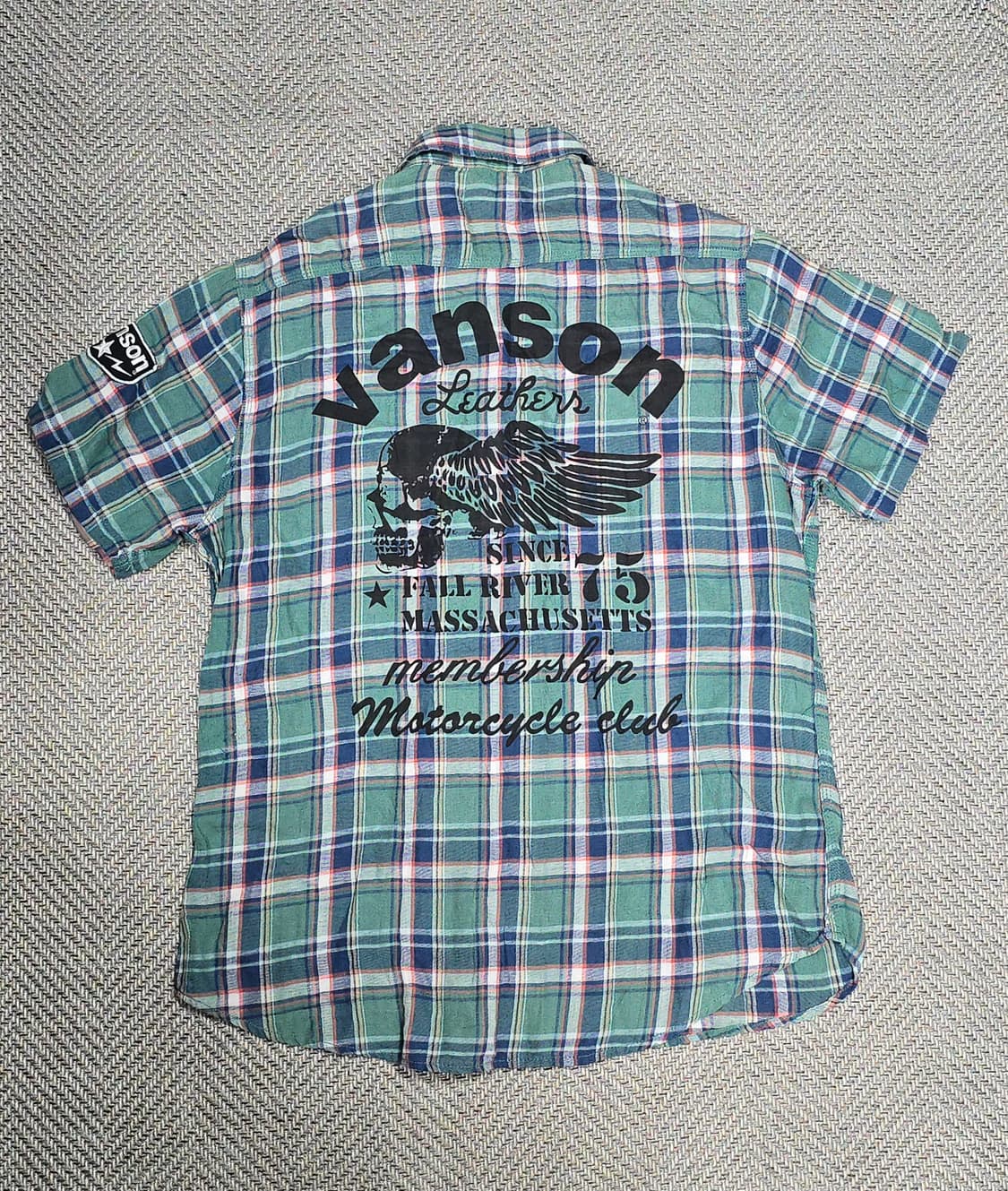 Vanson Leathers 웨스턴 반팔셔츠 L 상품이미지4
