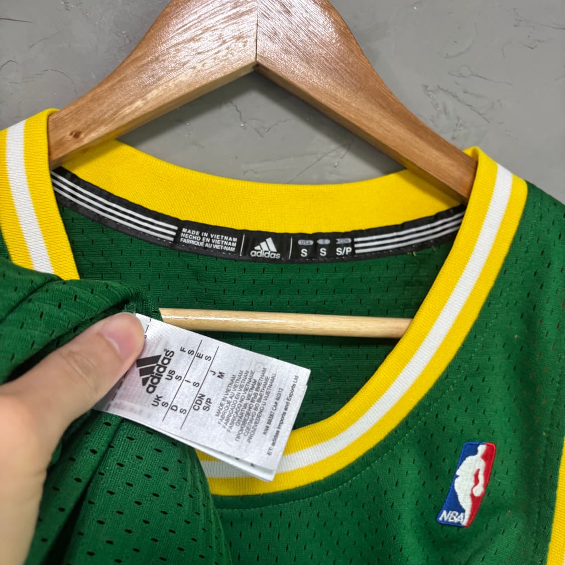 아디다스 NBA 시애틀 슈퍼 소닉스 숀 켐프 농구 져지 상품이미지3