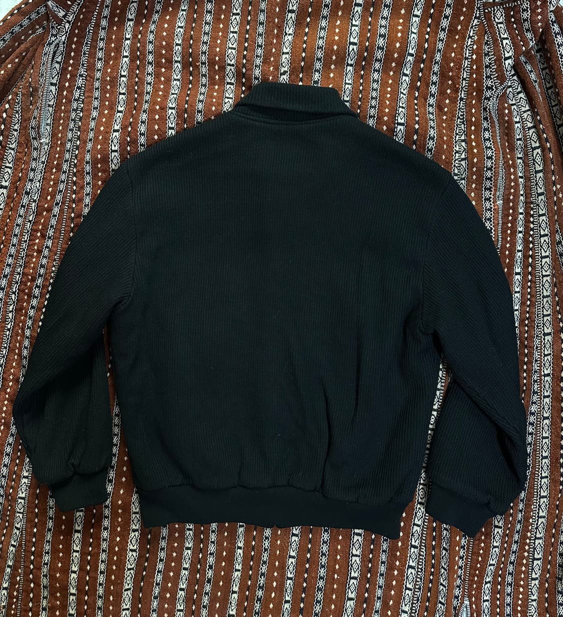 라코스테 블랙 니트 집업 가디건 상품이미지3