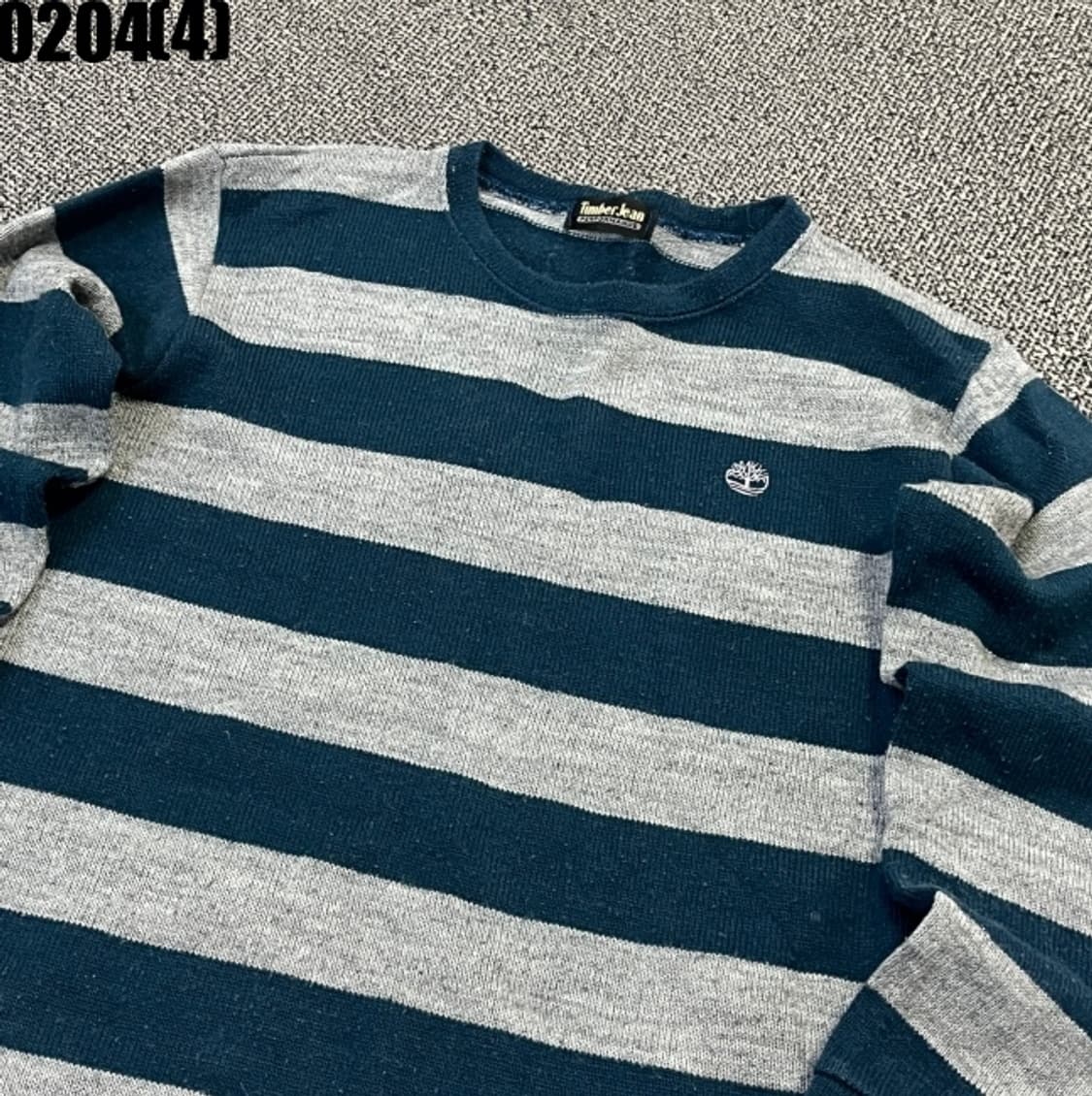 [실측확인] 팀버랜드 팀버진스 스트라이프 긴팔 니트 티셔츠 0204(4) 상품이미지2