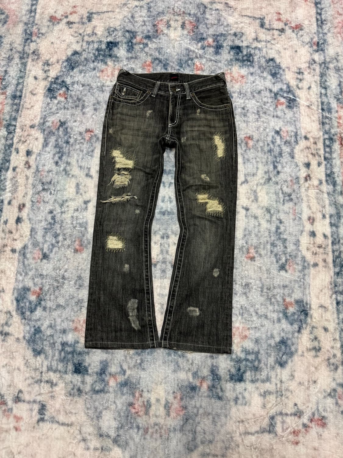 Jack rose distressed boot cut denim 상품이미지1
