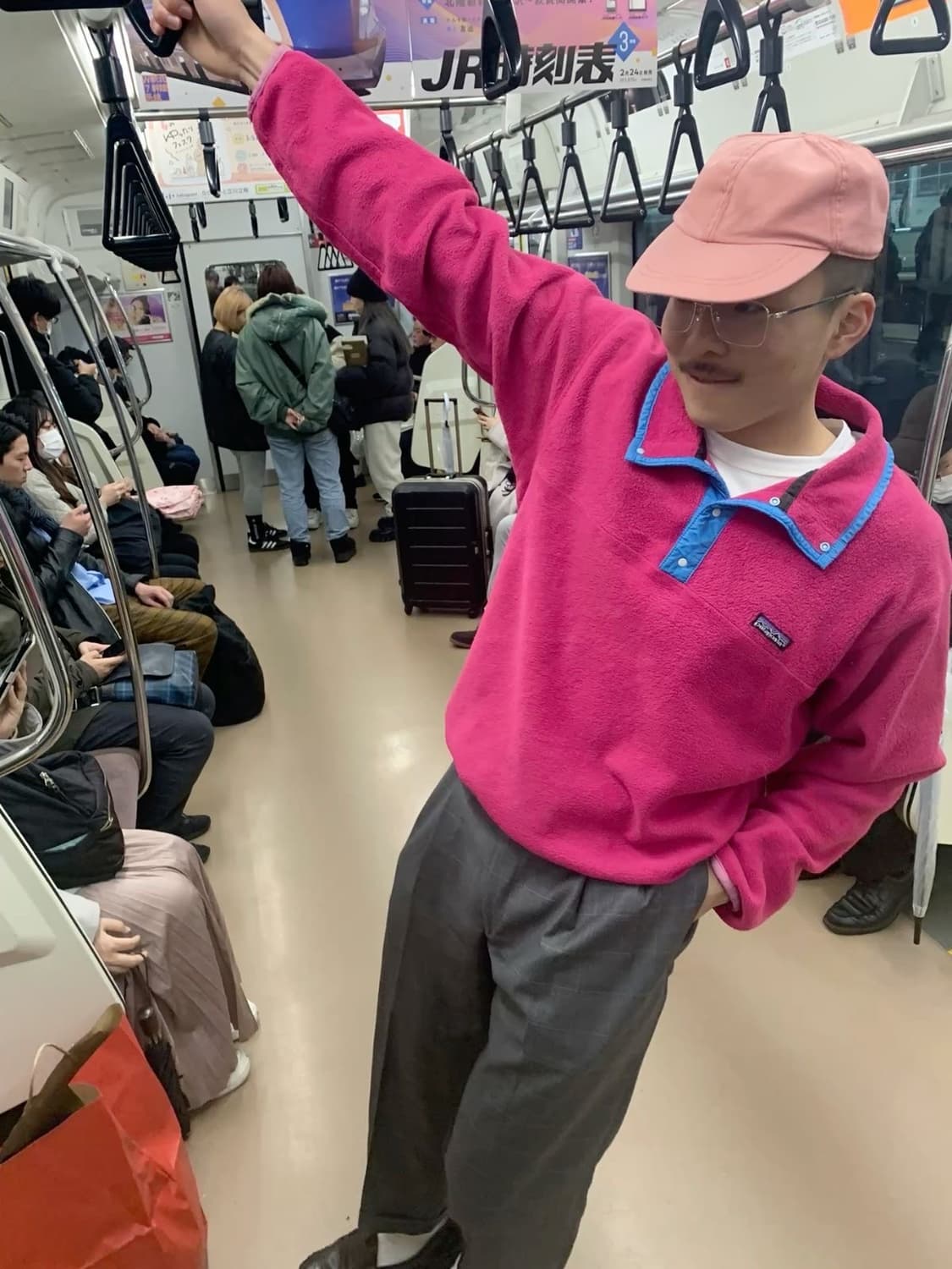 90s 파타고니아 신칠라 핑크 블루 상품이미지6