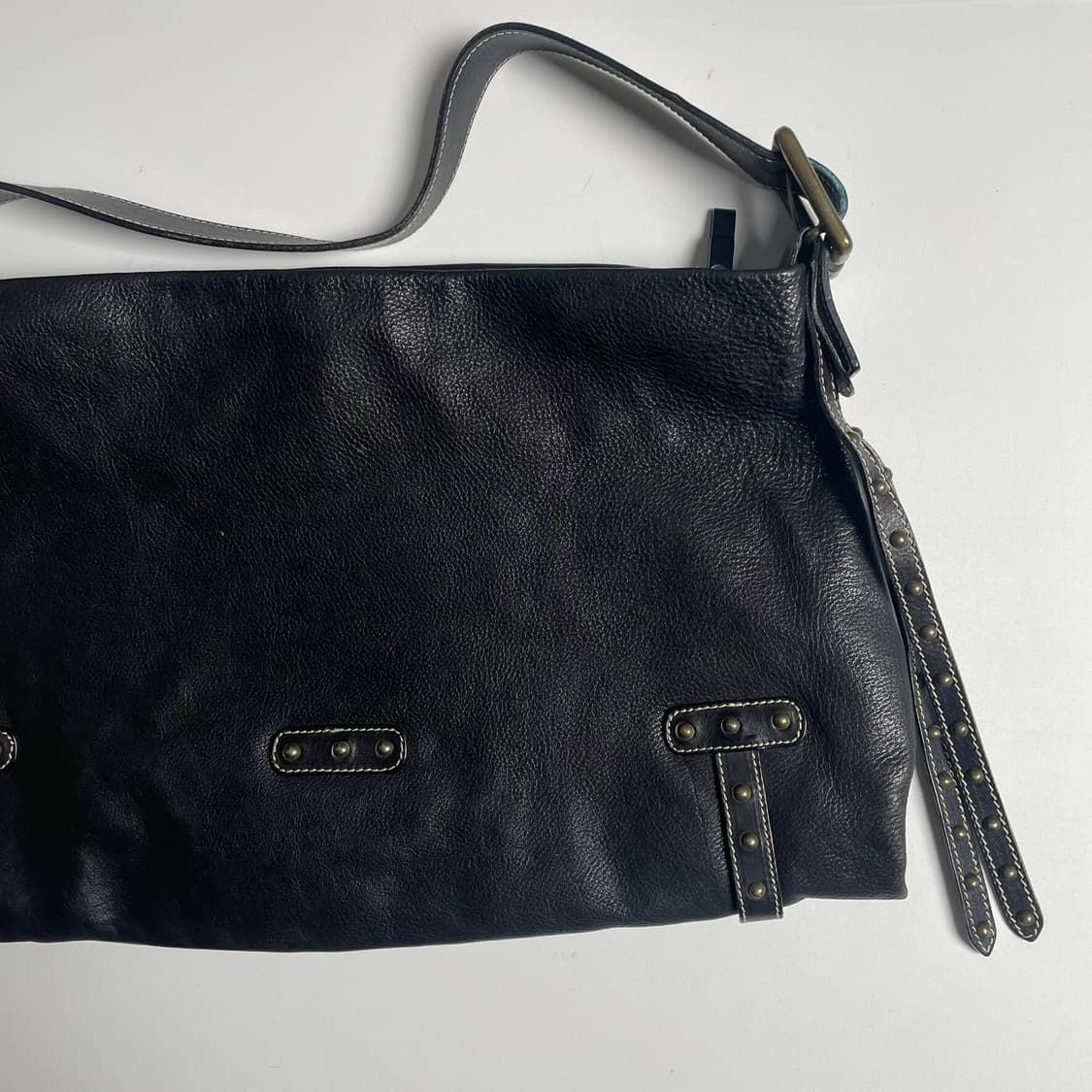 Gianni chiarini 꽃 자수 레더 백 (italy)   상품이미지7