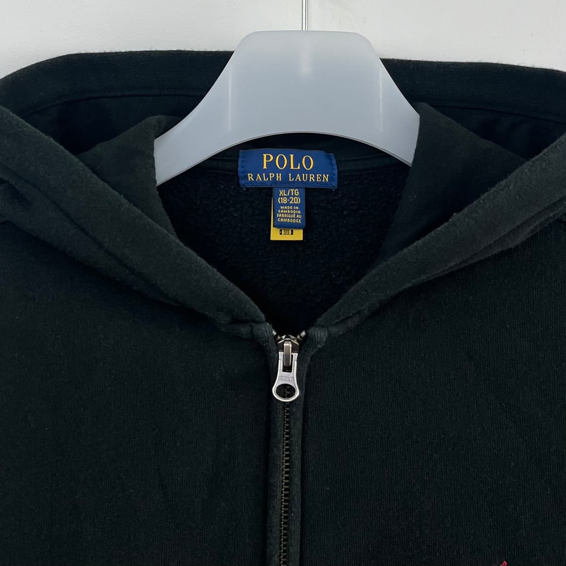 폴로 랄프로렌 신형 레드 포니 블랙 후드집업 상품이미지5