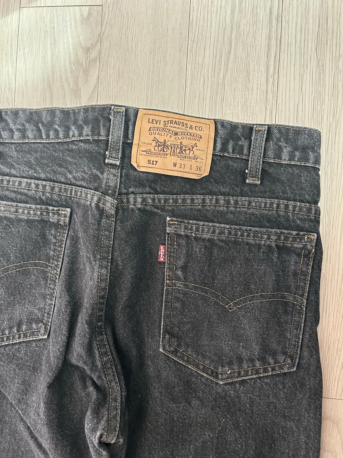 80s-90s 빈티지 리바이스 517 블랙 usa 상품이미지3