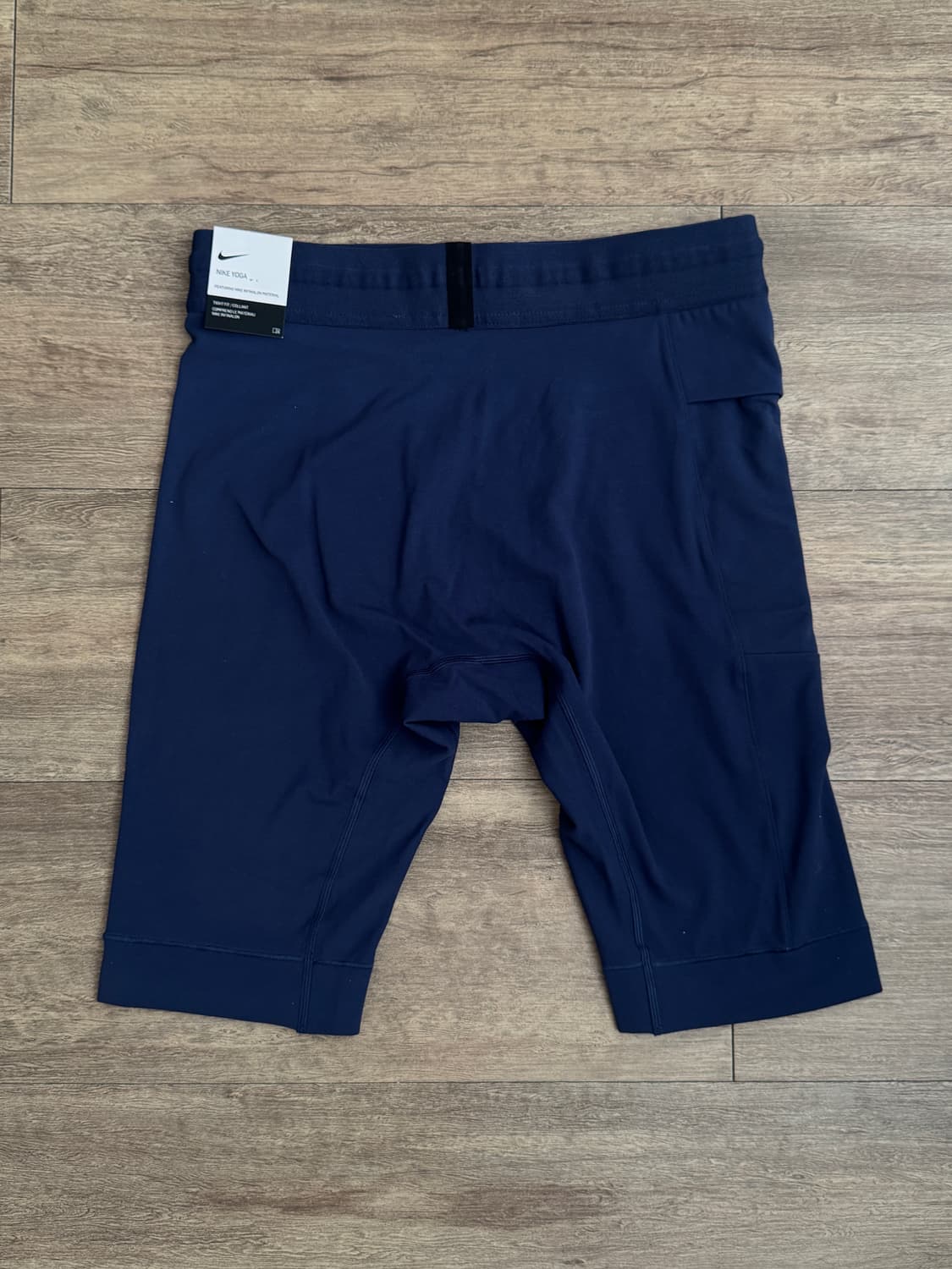 나이키 요가 드라이핏 인피날론 에슬레틱 컴프레션 쇼츠 블루 상품이미지2