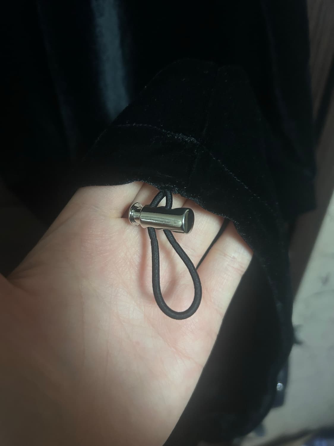 고스 펑크 힙합 래퍼 자수 레터링 블랙 벨벳 트레이닝 세트 셋업 상품이미지2