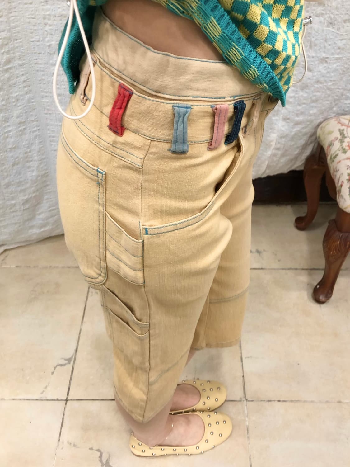 Yellow color pop pants 상품이미지1