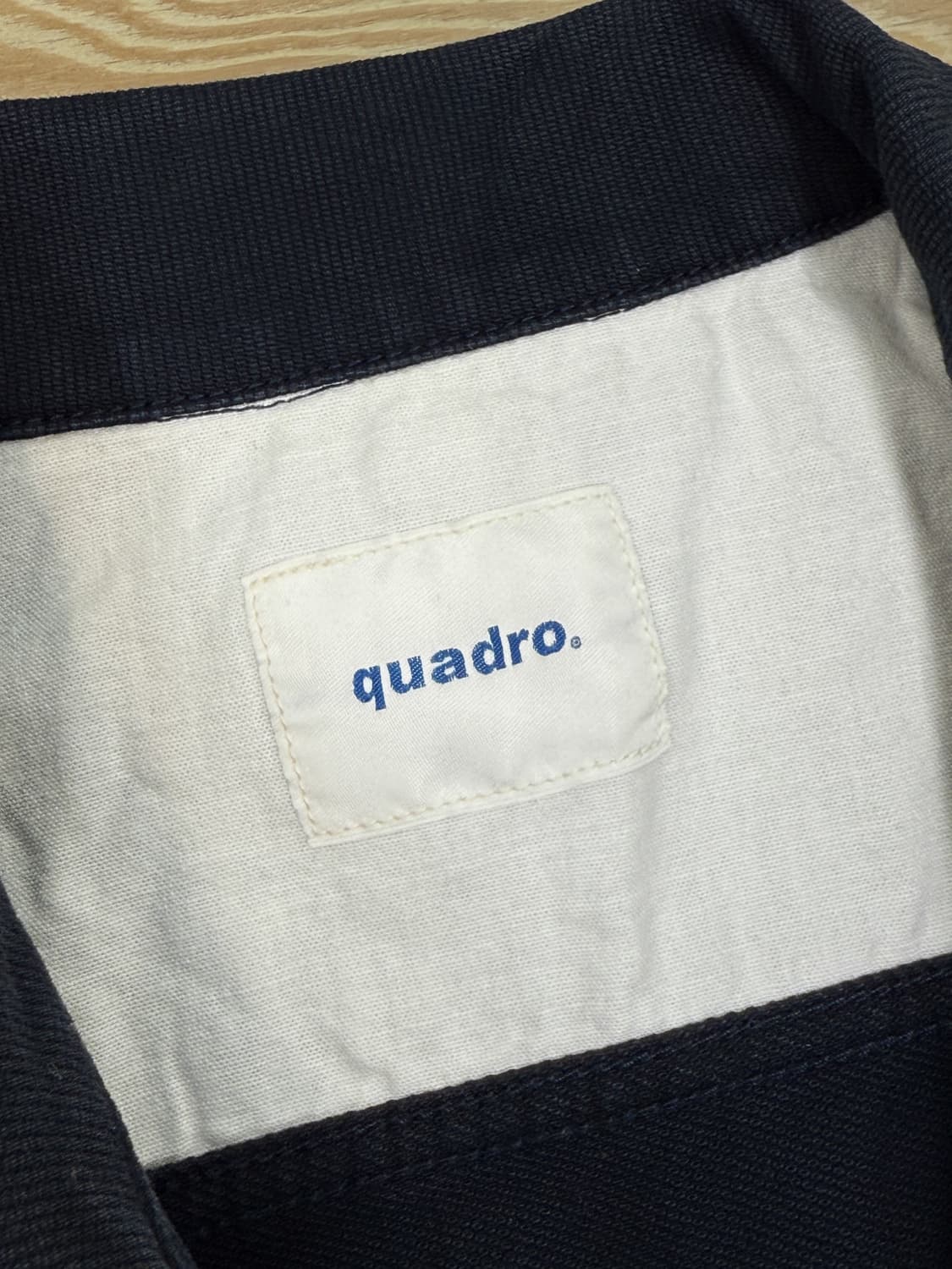 콰드로 네이비 트러커 자켓 상품이미지5