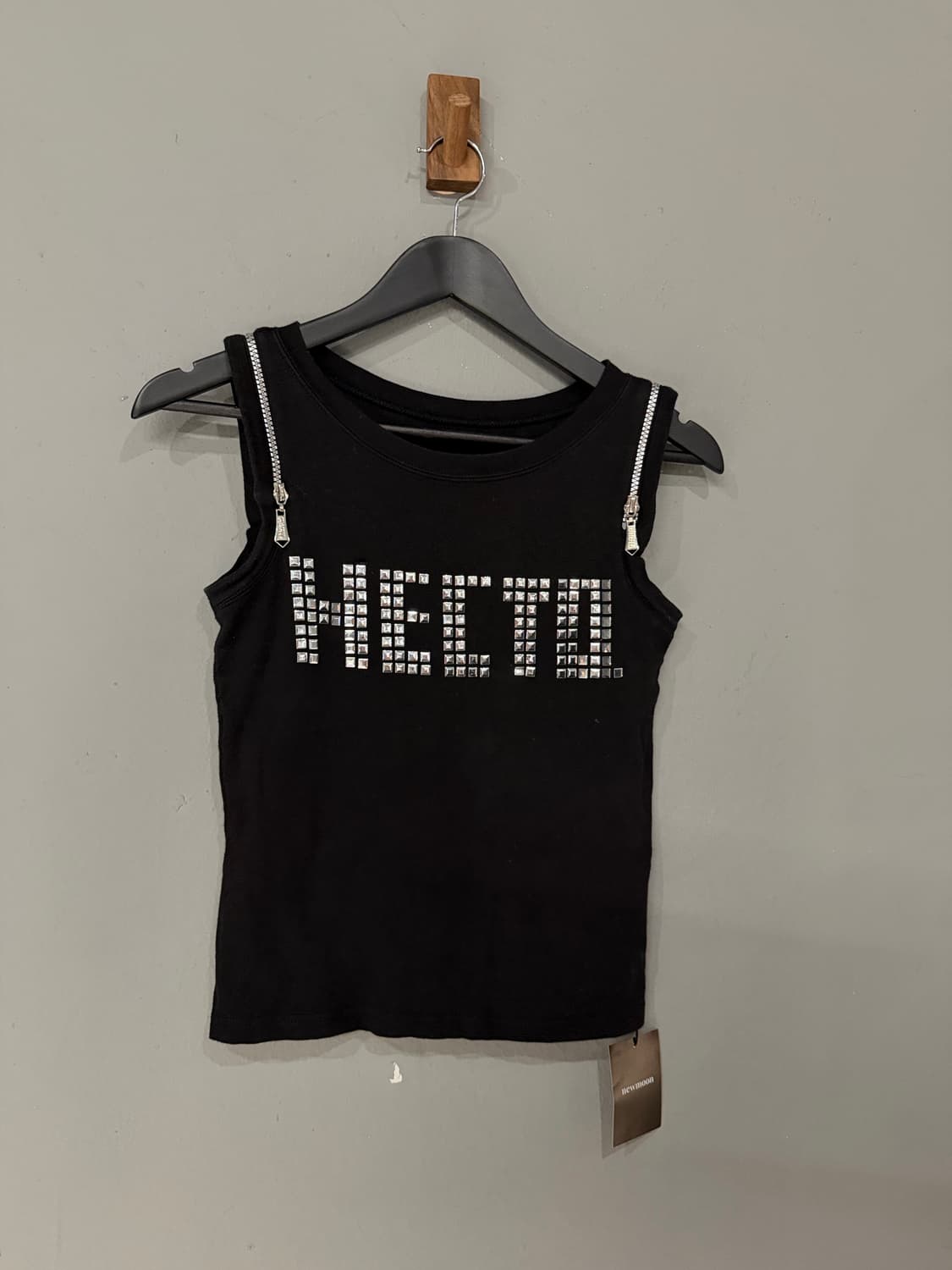Cecil Mcbee stud lettering sleeveless 상품이미지5