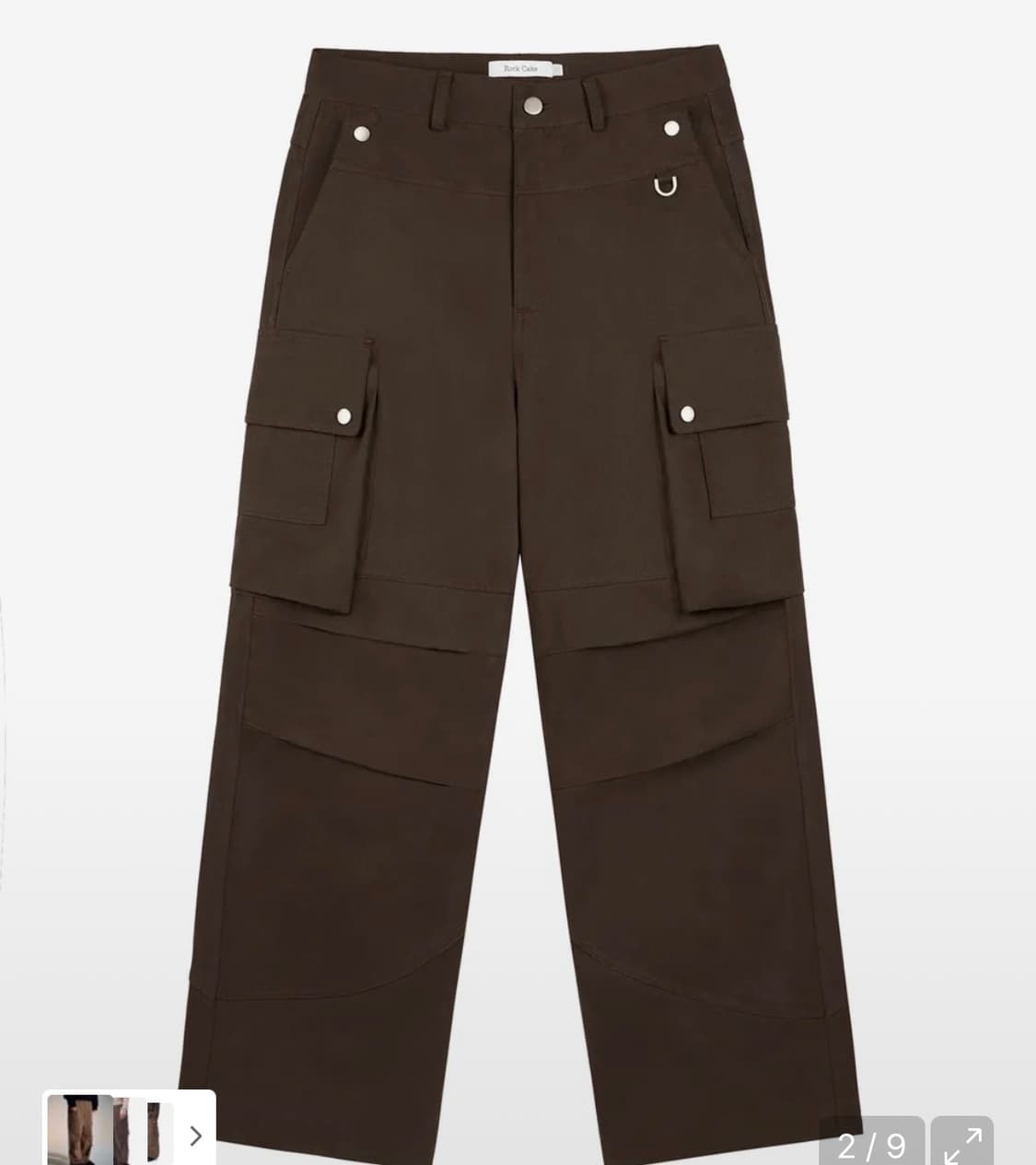 락케이크 오픈포켓 카고 팬츠 브라운 상품이미지3