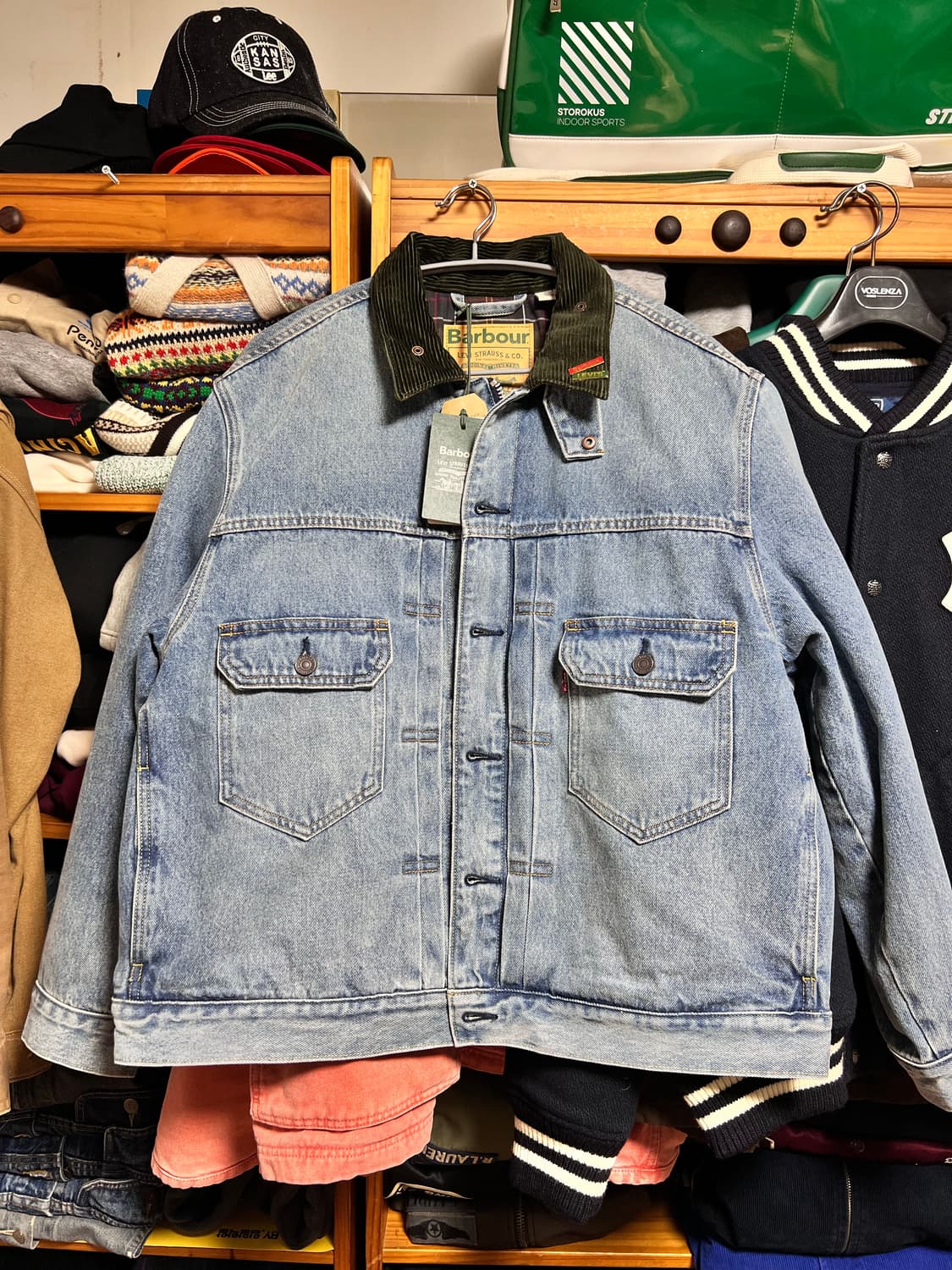 바버 X 리바이스 타입2 데님 트러커 자켓 상품이미지5