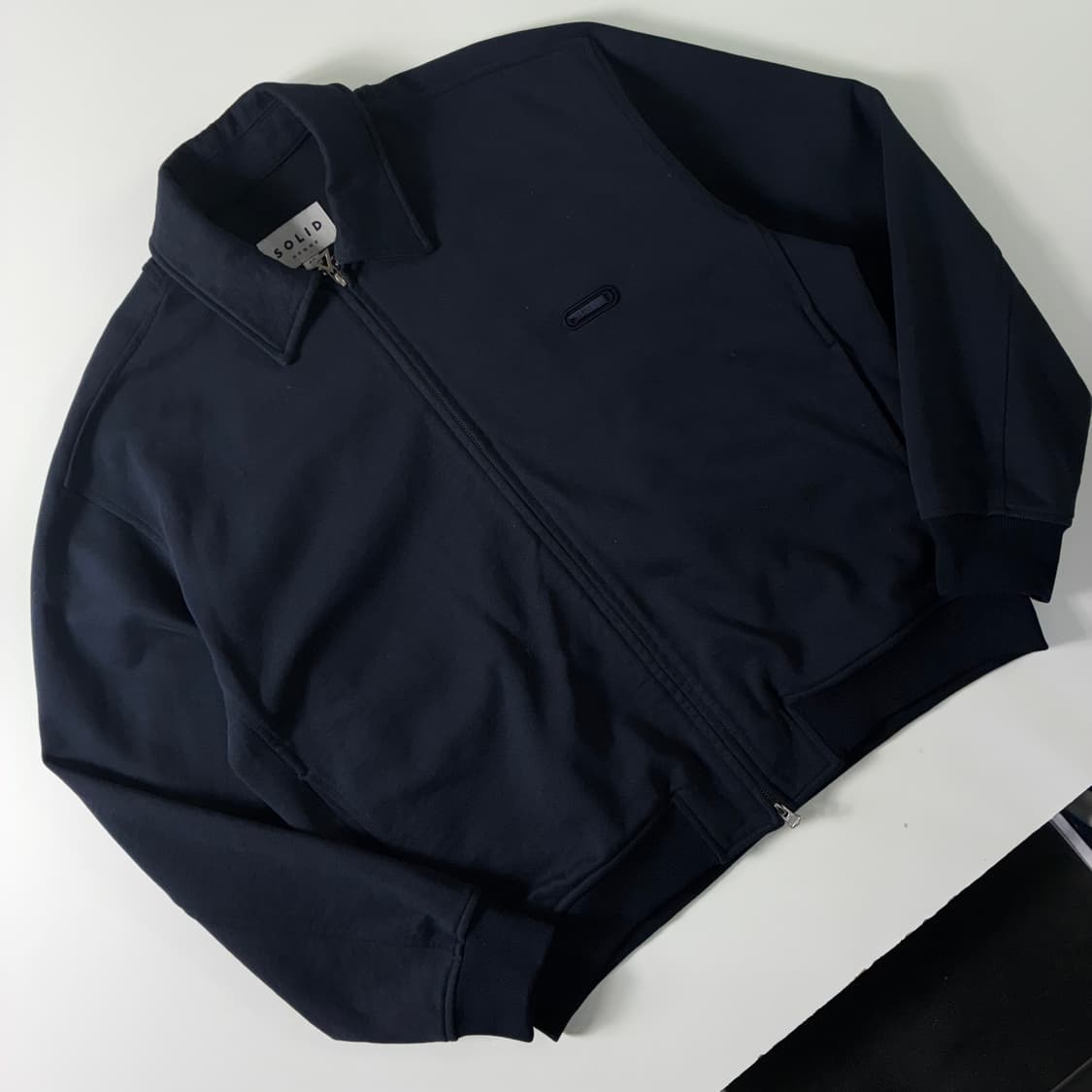 Solid homme  솔리드옴므 코튼 네이비 블루종 자켓  상품이미지2