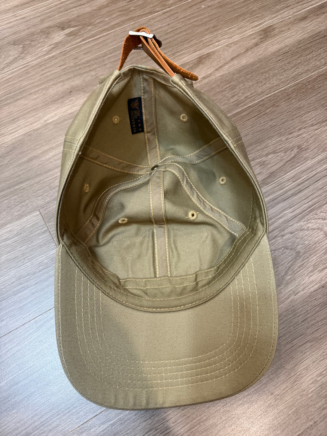 리얼맥코이 로고 볼캡 베이지 상품이미지2