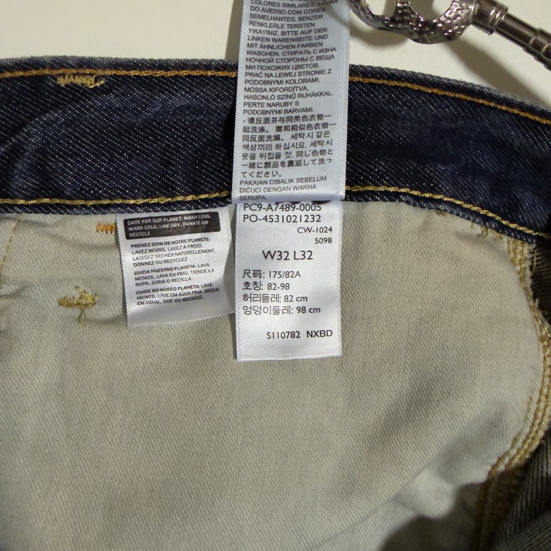 새상품 리바이스 실버탭(블랭크탭) 배기 카펜터 다크 인디고 상품이미지8