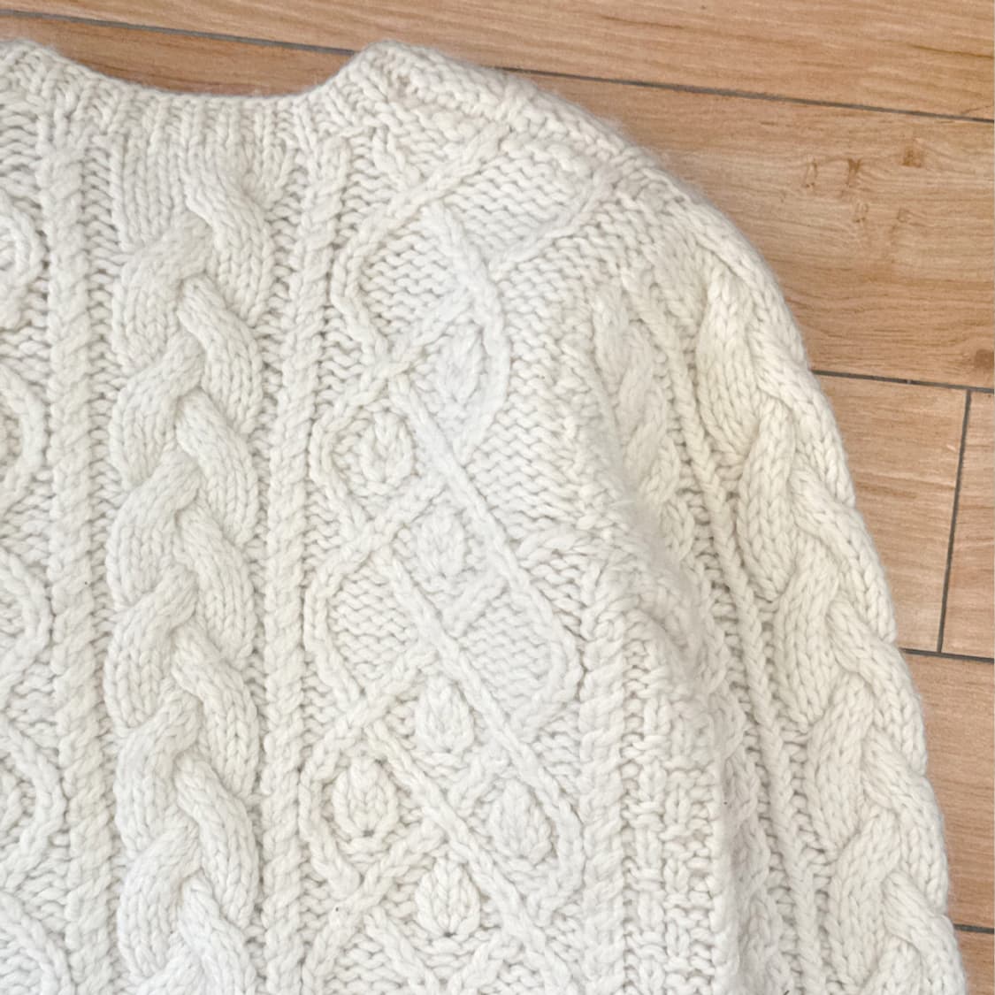 포슬 우유 케이블 가디건 상품이미지8