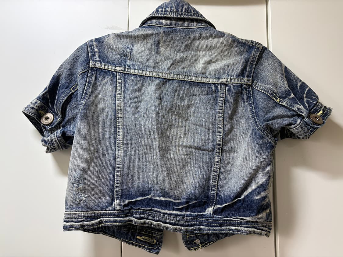 Y2k 크롭 청자켓 상품이미지2