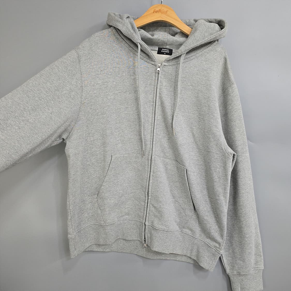 무신사스탠다드(musinsa standard) 후드 집업 그레이 XL 상품이미지2