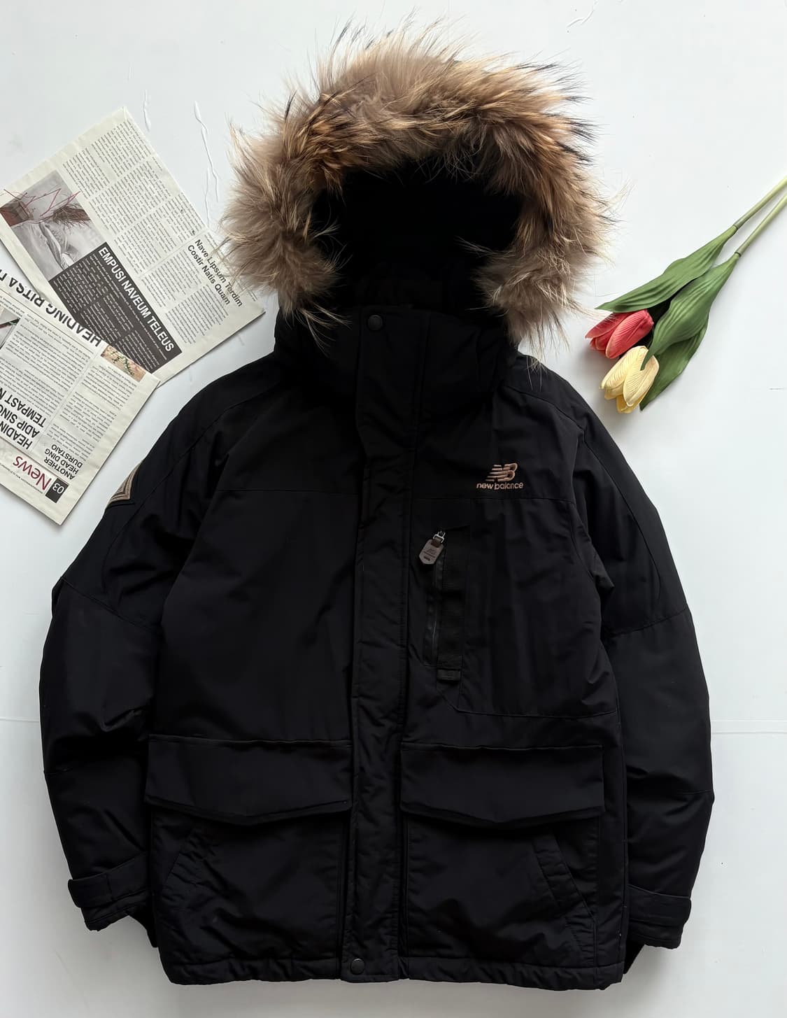 뉴발란스 덕다운 블랙 패딩 점퍼 상품이미지2