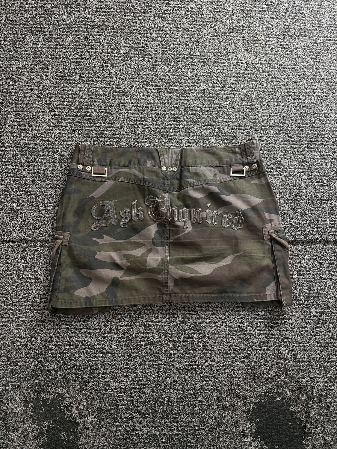 ASK Y2k 올드스쿨 빈티지 카모플리쥬 미니 스커트 3413 상품이미지5