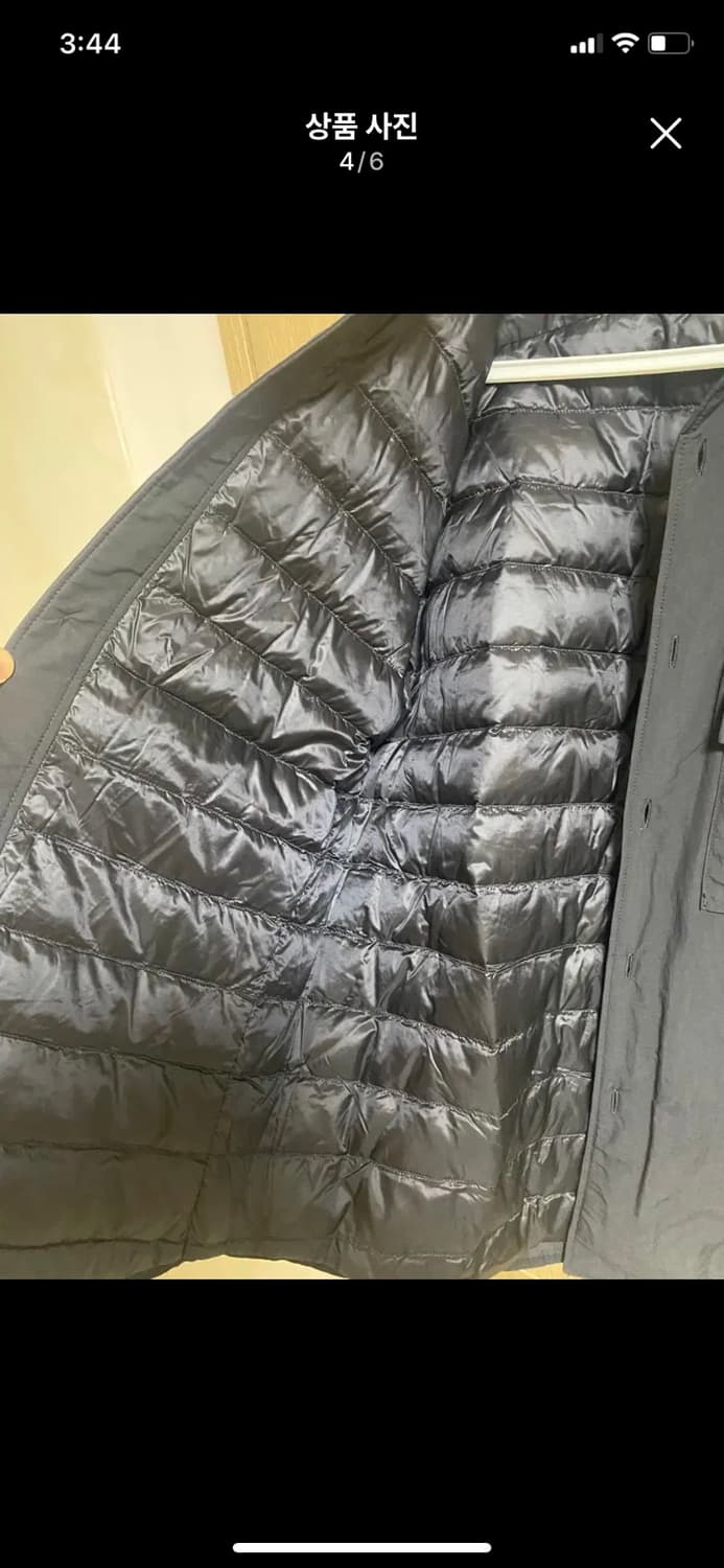 [UNIQLO] 유니클로U 블랙 패딩 셔츠 S사이즈 상품이미지4