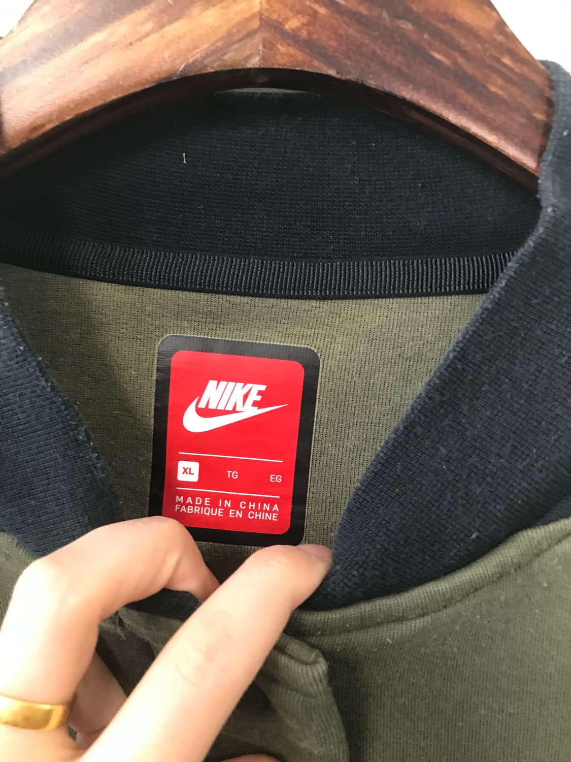 나이키 퓨추라 카키 코튼 블루종 자켓 상품이미지7