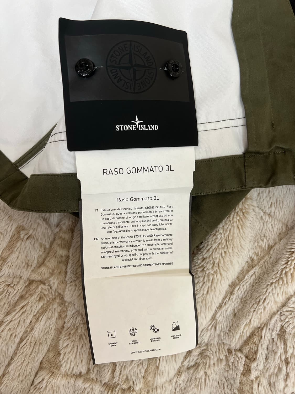 스톤아일랜드 라소 고마토 필드자켓 새상품 L 상품이미지5